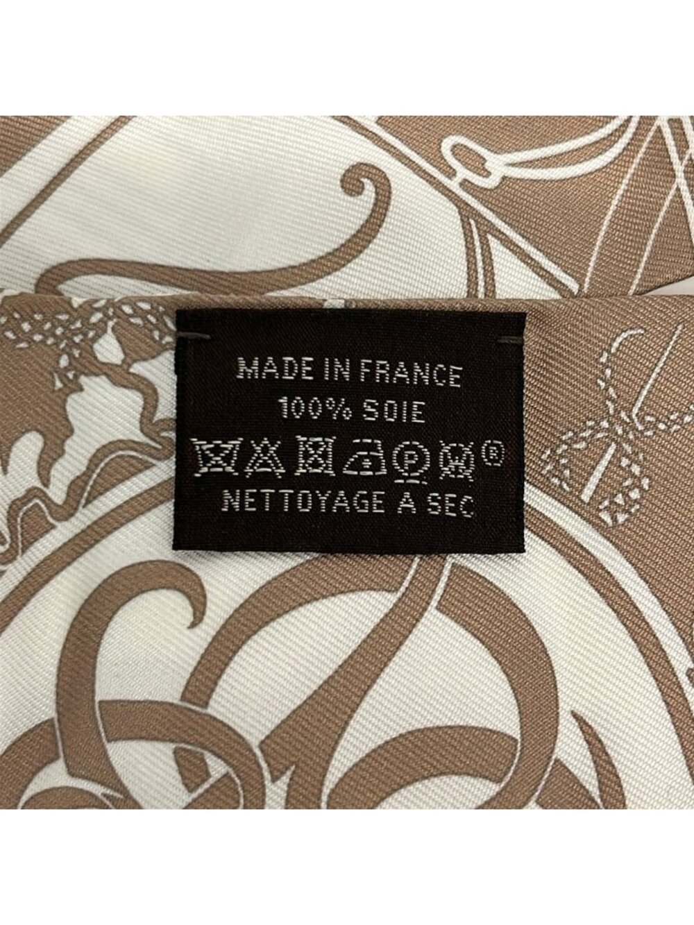 Hermes Scarf Twill Brown Multi Silk - Picture 3 of 4